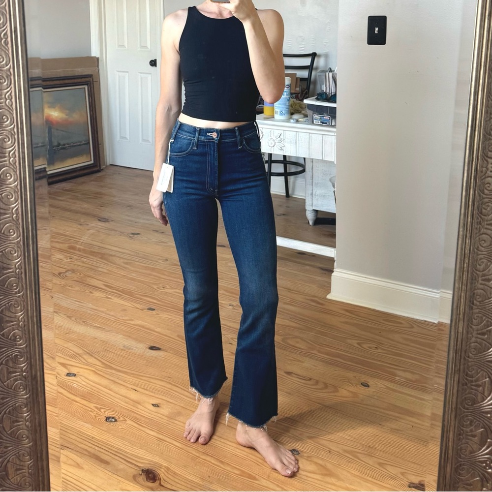 NWT MOTHER The Hustler Ankle Fray Home Movies Size 23 - Picture 5 of 13